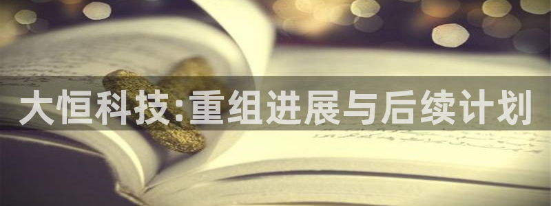 大恒科技:重组进展与后续计划